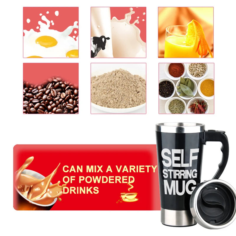 Electric Mixing Coffee Cup