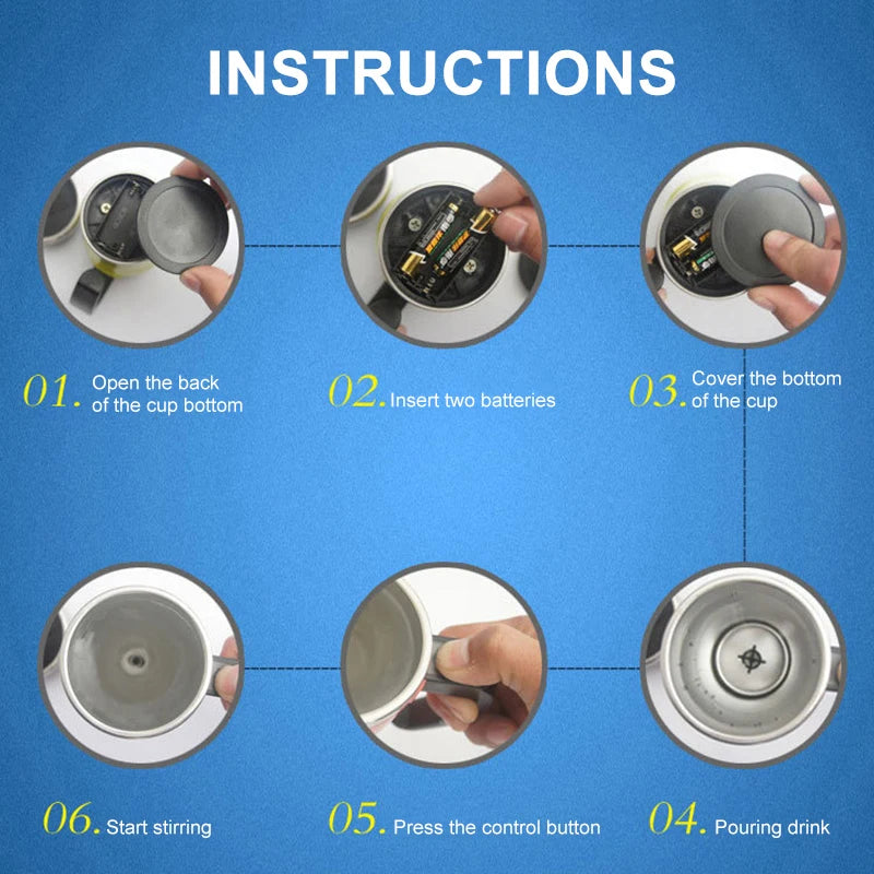 Electric Mixing Coffee Cup